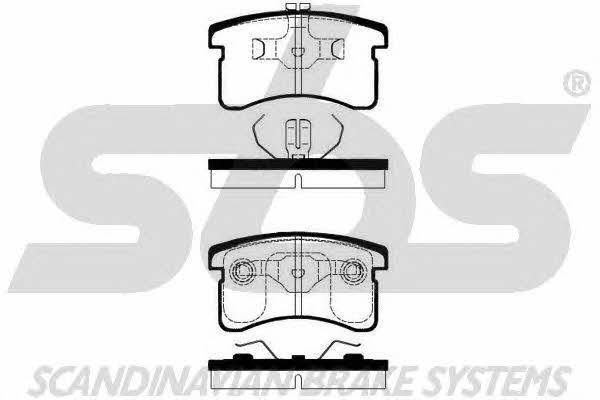 SBS 1501225115 Brake Pad Set, disc brake 1501225115