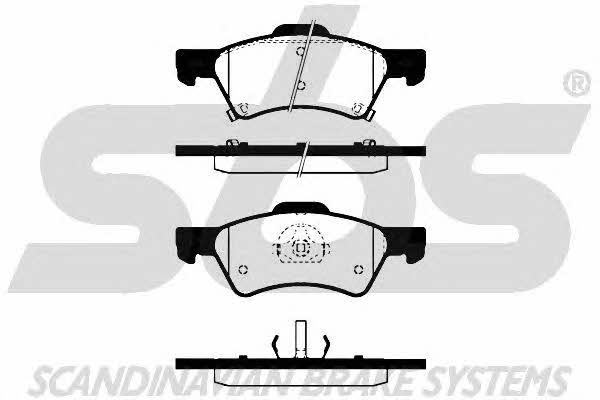 SBS 1501229320 Brake Pad Set, disc brake 1501229320