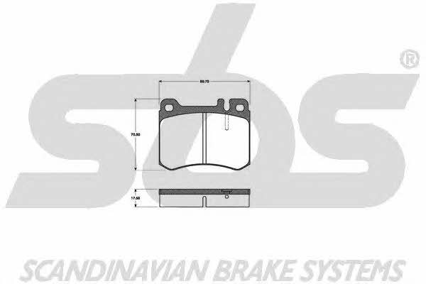 SBS 1501223314 Brake Pad Set, disc brake 1501223314