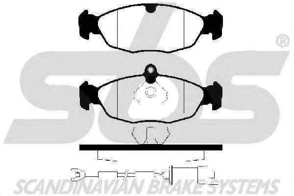 SBS 1501223614 Brake Pad Set, disc brake 1501223614