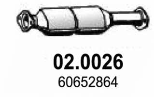 Asso 02.0026 Catalytic Converter 020026