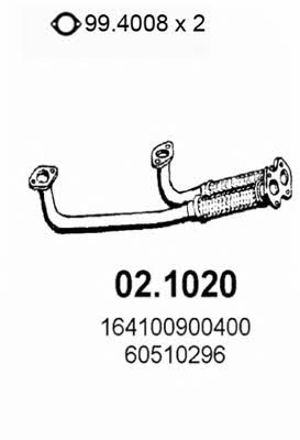Asso 02.1020 Exhaust pipe 021020