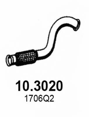 Asso 10.3020 Exhaust pipe 103020