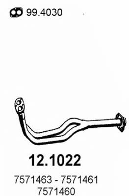  12.1022 Exhaust pipe 121022