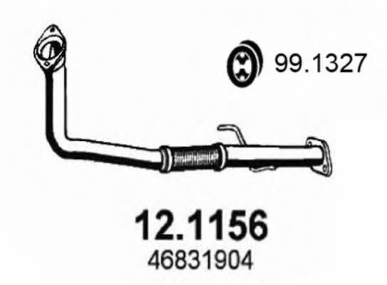 Asso 12.1156 Exhaust pipe 121156