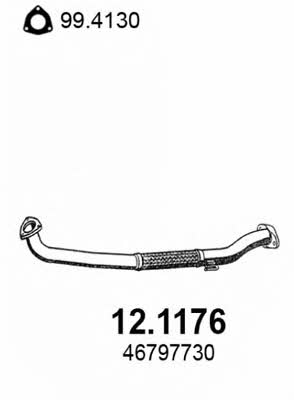 Asso 12.1176 Exhaust pipe 121176