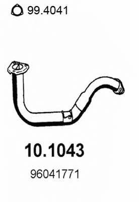  10.1043 Exhaust pipe 101043