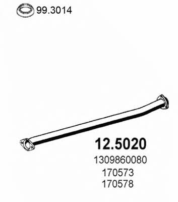 Asso 12.5020 Exhaust pipe 125020