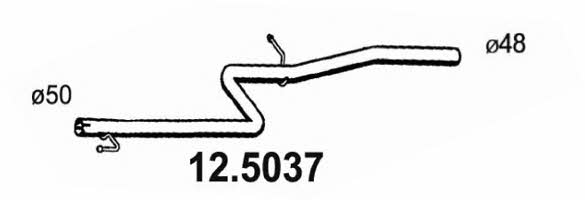 Asso 12.5037 Exhaust pipe 125037