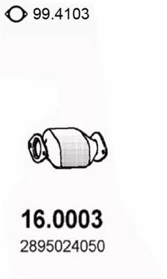 Asso 16.0003 Catalytic Converter 160003