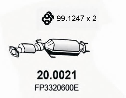 Asso 20.0021 Catalytic Converter 200021