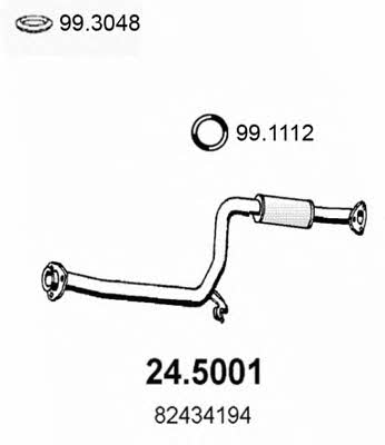 Asso 24.5001 Exhaust pipe 245001
