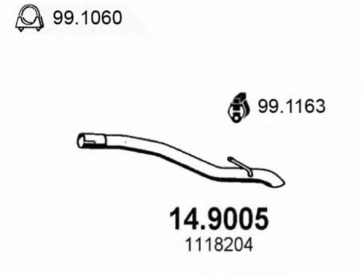 Asso 14.9005 Exhaust pipe 149005