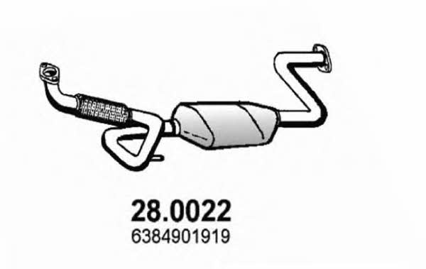 Asso 28.0022 Catalytic Converter 280022