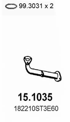  15.1035 Exhaust pipe 151035