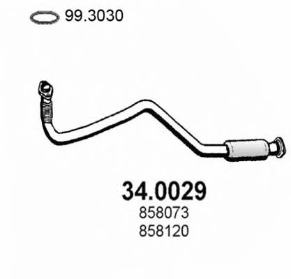 Asso 34.0029 Catalytic Converter 340029