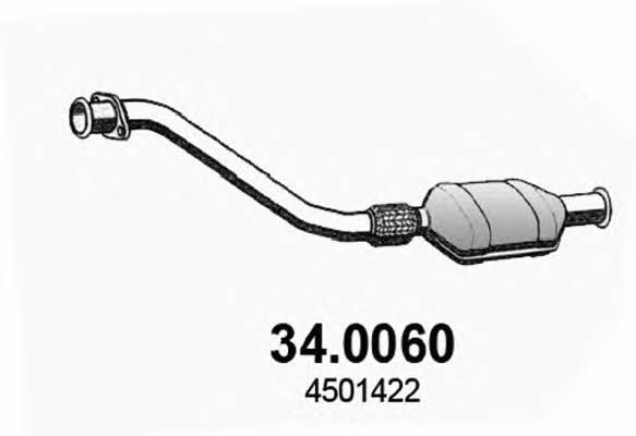 Asso 34.0060 Catalytic Converter 340060