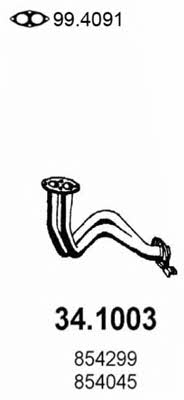 Asso 34.1003 Exhaust pipe 341003