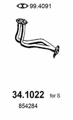  34.1022 Exhaust pipe 341022