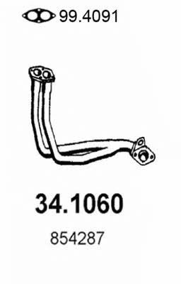  34.1060 Exhaust pipe 341060