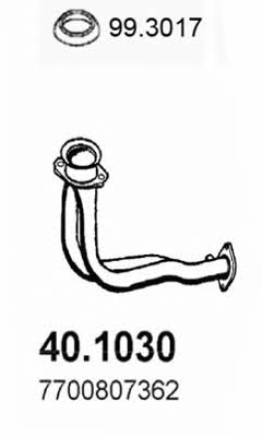  40.1030 Exhaust pipe 401030