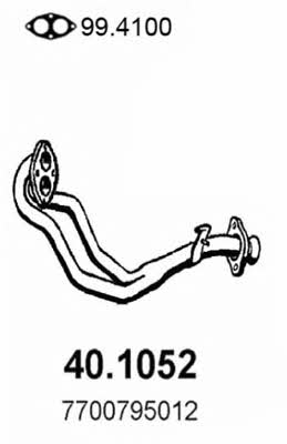 Asso 40.1052 Exhaust pipe 401052