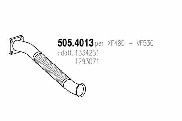 Asso 505.4013 Corrugated pipe 5054013