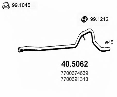 Asso 40.5062 Exhaust pipe 405062