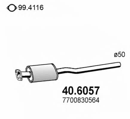 Asso 40.6057 Central silencer 406057