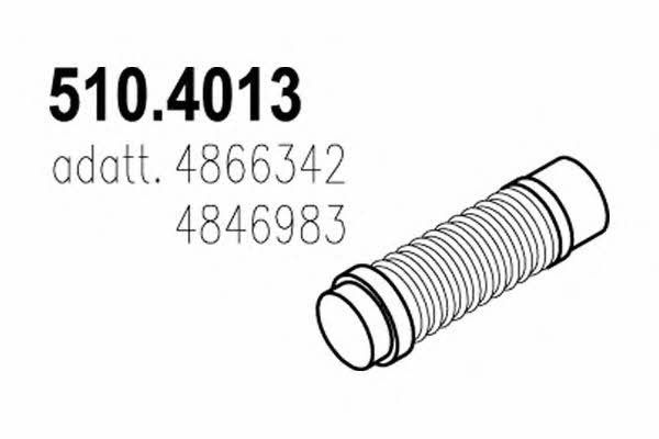 Asso 510.4013 Corrugated pipe 5104013