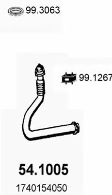 Asso 54.1005 Exhaust pipe 541005