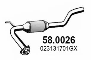 Asso 58.0026 Catalytic Converter 580026