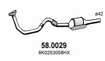Asso 58.0029 Catalytic Converter 580029