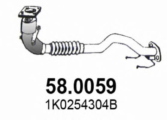 Asso 58.0059 Catalytic Converter 580059