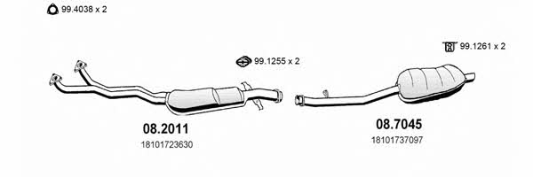 Asso ART0324 Exhaust system ART0324