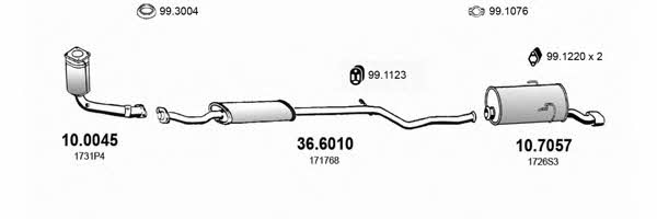 Asso ART0441 Exhaust system ART0441