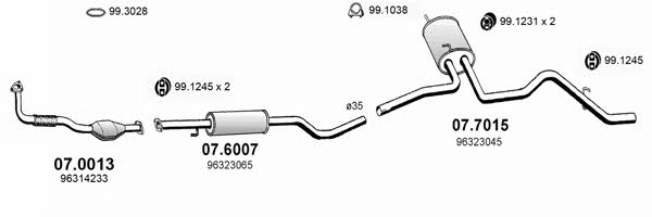 Asso ART0582 Exhaust system ART0582