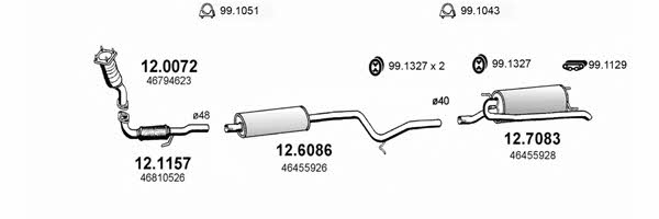 ART0756 Asso Exhaust system