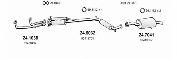 Asso ART1299 Exhaust system ART1299