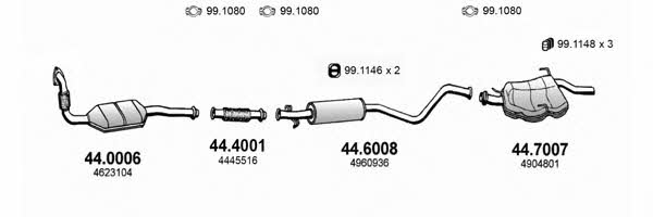  ART2242 Exhaust system ART2242