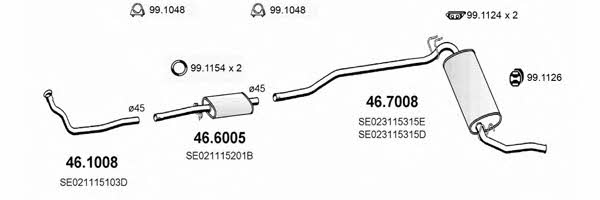  ART2335 Exhaust system ART2335