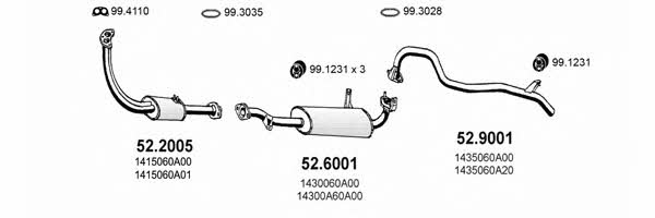 Asso ART2401 Exhaust system ART2401