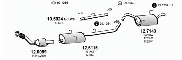  ART2800 Exhaust system ART2800