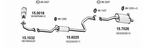 ART3413 Asso Exhaust system