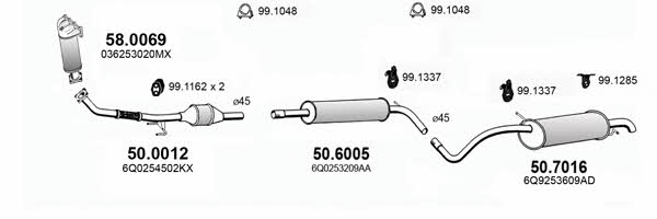 ART3716 Asso Exhaust system