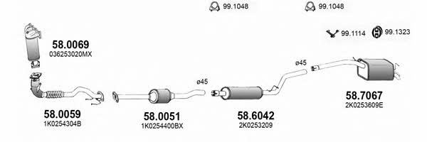 ART3765 Asso Exhaust system