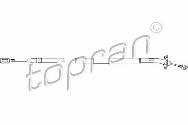 Topran 109 810 Parking brake cable left 109810
