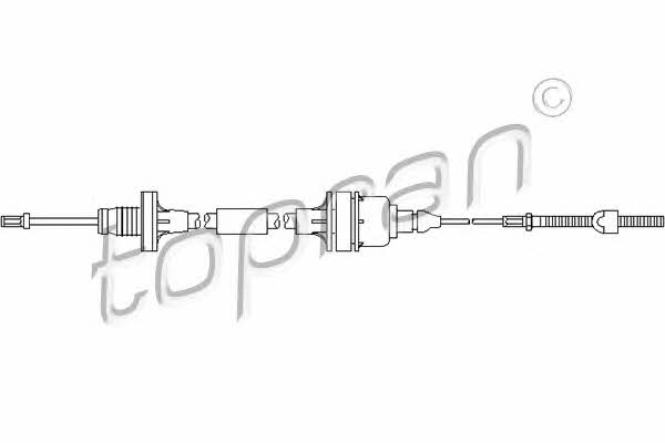 Topran 205 111 Clutch cable 205111