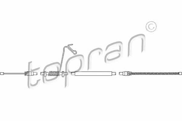 Topran 302 073 Parking brake cable, right 302073