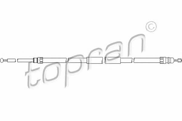 Topran 501 719 Parking brake cable left 501719